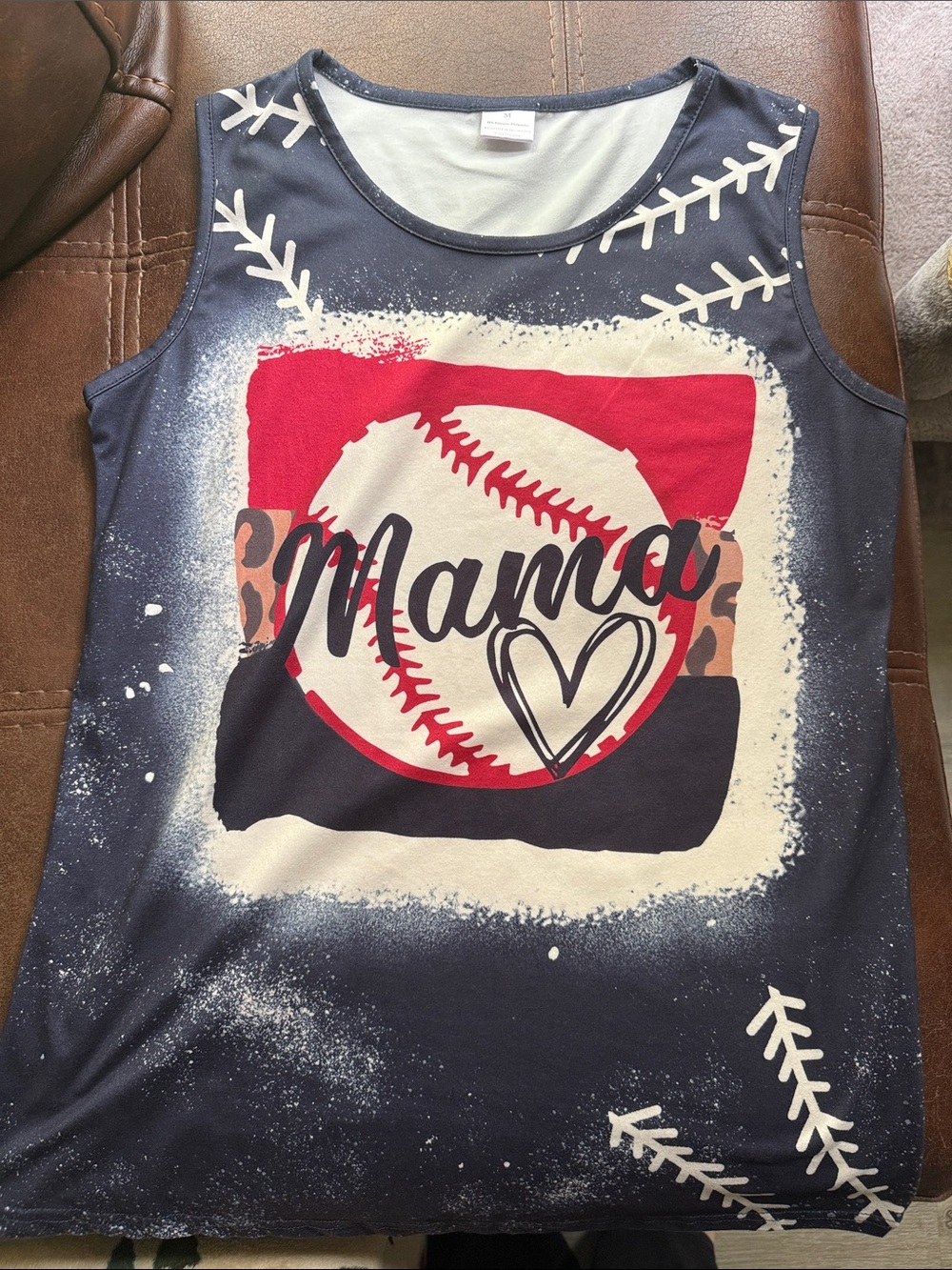 Mama Baseball Tank Top